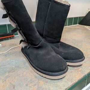 Women's Black Suede Boots